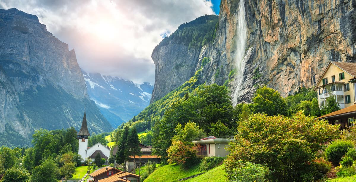 The Swiss mountains, hills of Provence & Paris