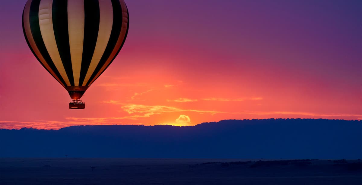 Luxury Tanzania safari with balloon trip