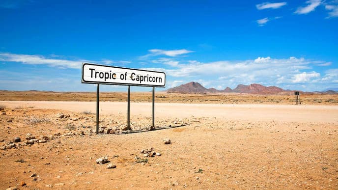 Heißer Wüstenwind am Wendekreis