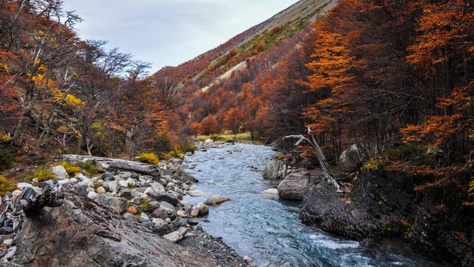 Explore surreal mountainous landscapes