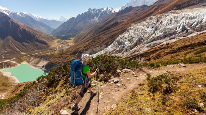 Aufstieg zum Manaslu Base Camp