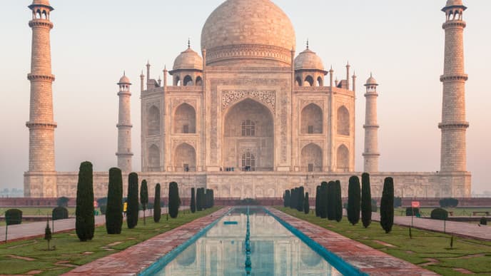 Taj Mahal und Rote Fort
