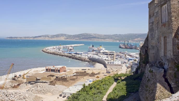 Evocative coastal route to Tangier