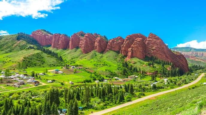 Journey through Magnificent Landscapes to a Yurt Camp