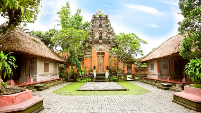 Radtour durch die Nebenstraßen von Ubud