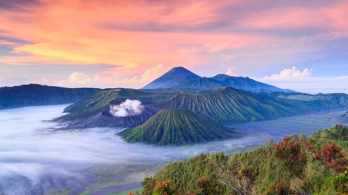 In the shadow of Mount Bromo