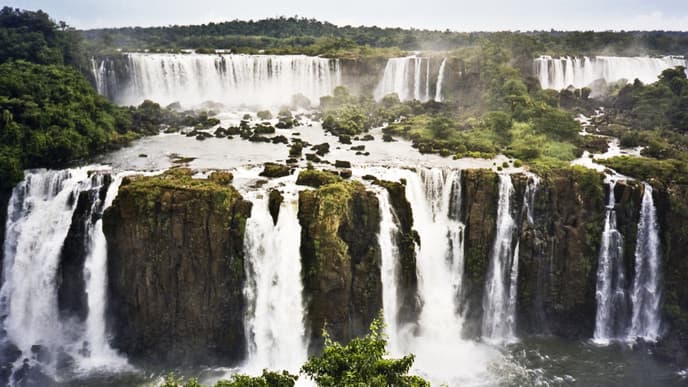 Ausflug zu den Wasserfällen (brasilianische Seite)