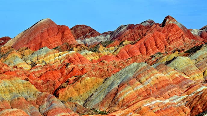 Be Dazzled by a Landscape of Rainbow Mountains