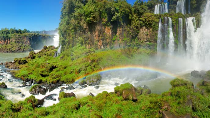 Head to the magnificent Iguazu Falls