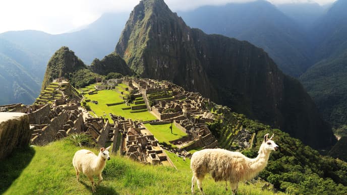 Gaze in awe upon Machu Picchu