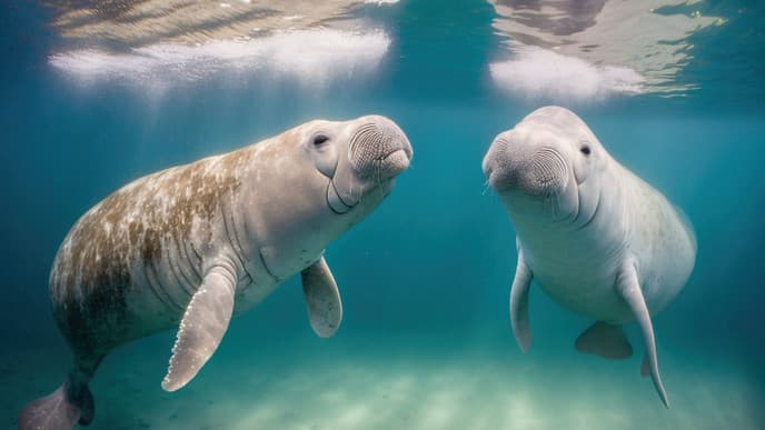 Bootstour durch Mangroven zu den Seekühen