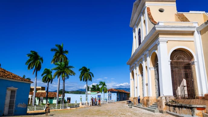 Pink flamingos & pastel-coloured mansions