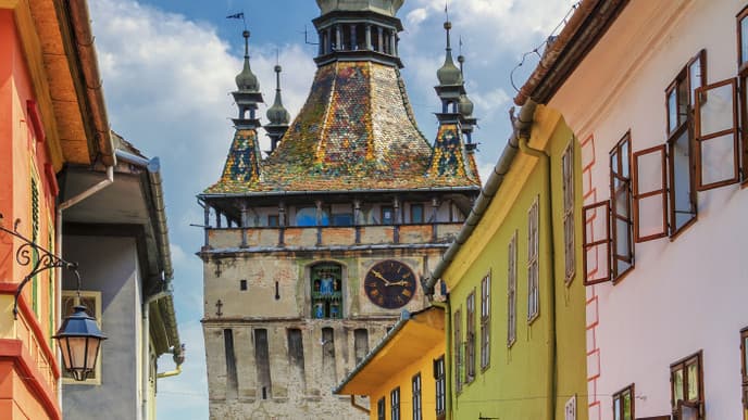 Sightseeing in the medieval town of Sighisoara