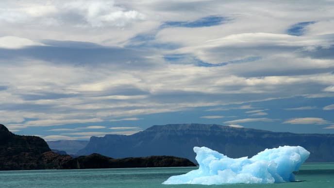 Boating Beside the 0'Higgins Glacier