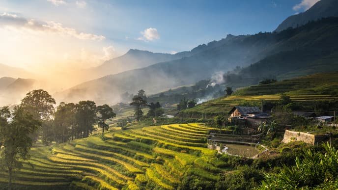 Die Bergregion Sapa