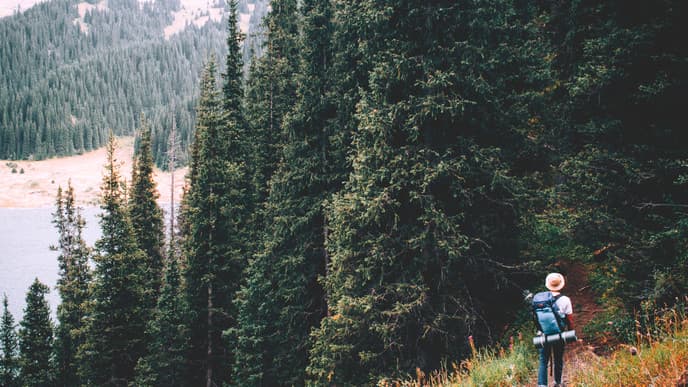 Wanderung zum malerischen Bergsee Kol-Kogur