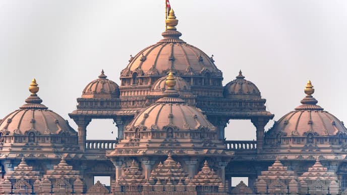 Licht- und Wassershow in Delhi