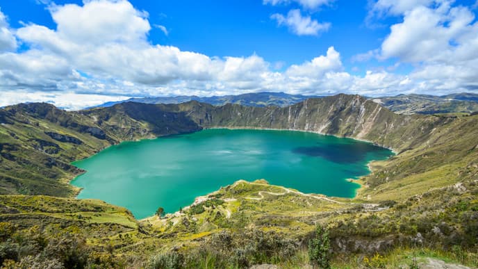 Tour a picturesque volcanic crater