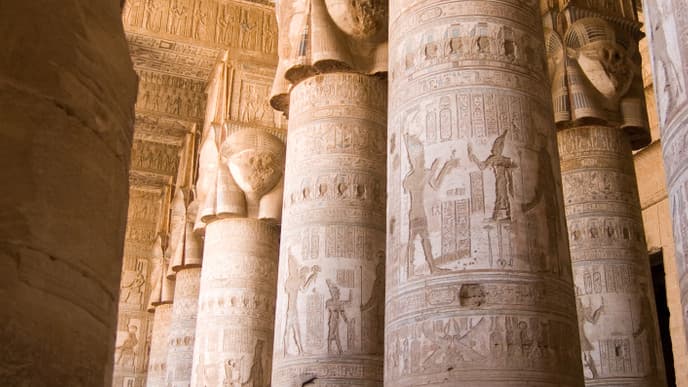Visiting temples around Dendera