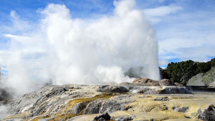 Geothermal activity in Rotorua
