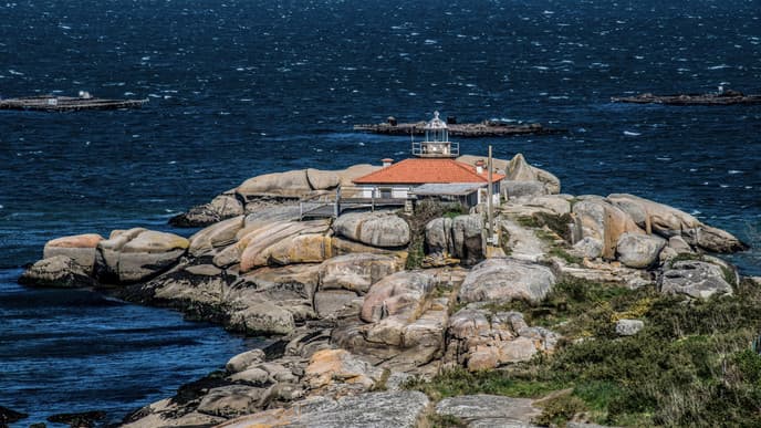 Find peace in the waters of Arousa Island