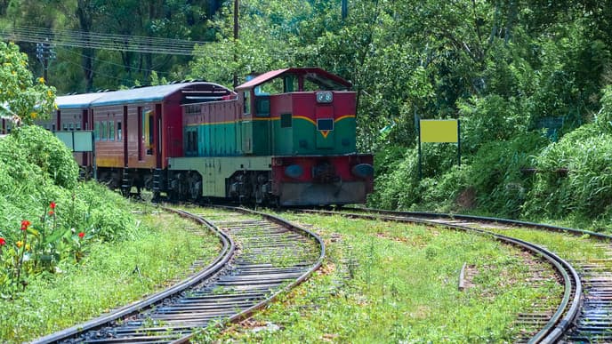 Train journey to Nuwara Eliya