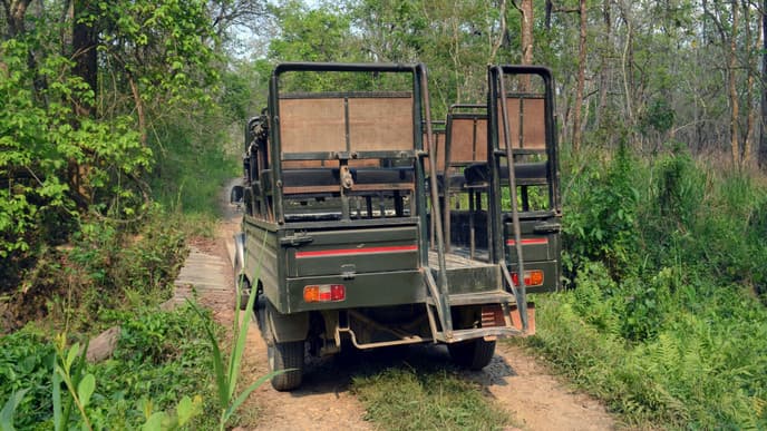 Jeep safari in Chitwan National Park