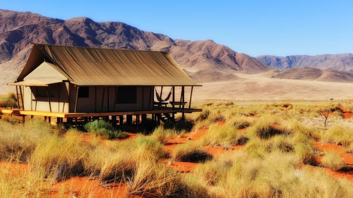 Fahrt in die Namib-Wüste