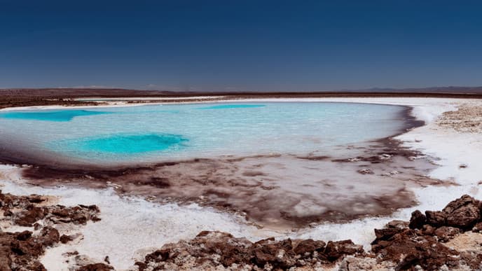 Lagunen in der Atacama-Wüste