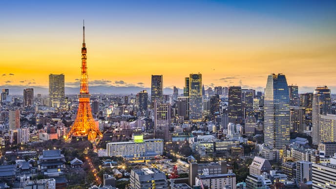 Arrival in Tokyo