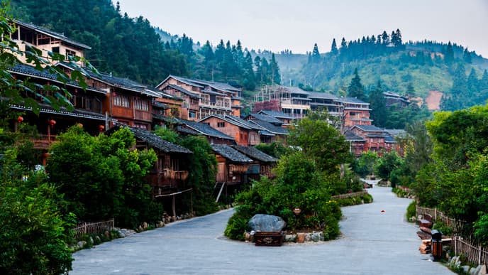 Take the Train to Zhaoxing Dong Village