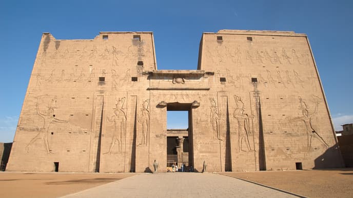 Crocodile & falcon-headed gods