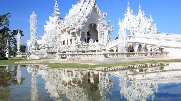 Verschiedene Architektur der Tempel und Künstlerhäuser