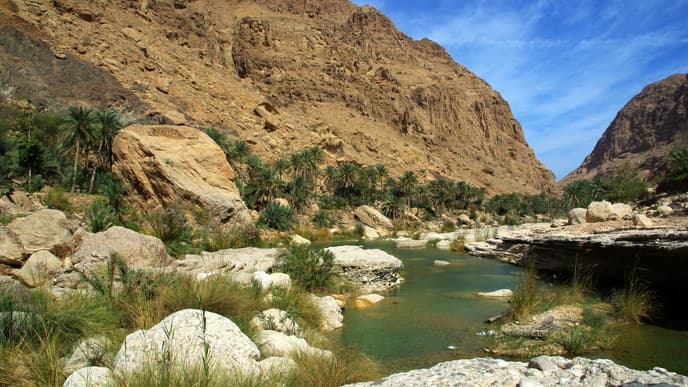 Sehenswürdigkeiten an der Küste des Golfes von Oman