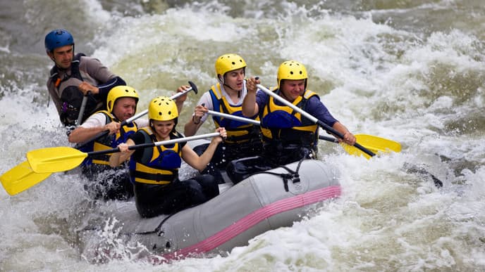 White water rafting at Yaque del Norte