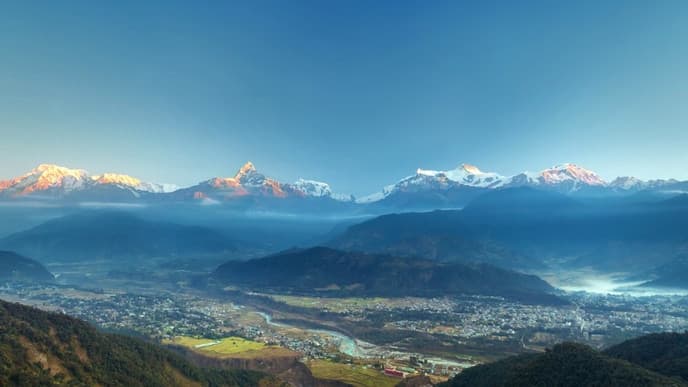 See the Sunrise over Annapurna