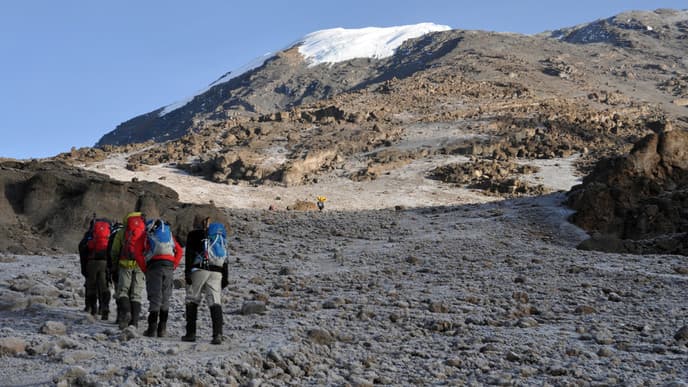 Barafu: Letzter Halt vor der Gipfelbesteigung