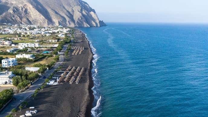 A day of relaxation in Santorini