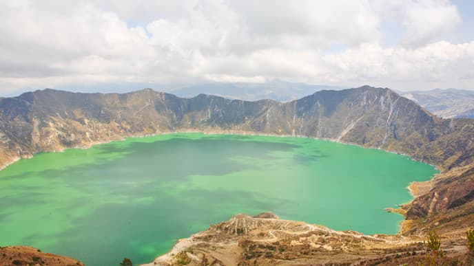 Hike or kayak at Quilotoa Lagoon