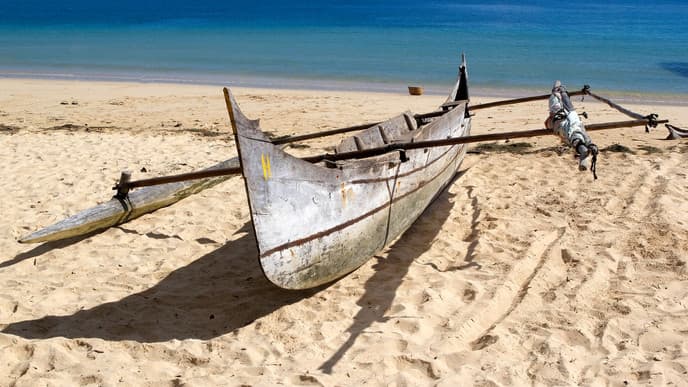 Per Motorboot zum Paradies