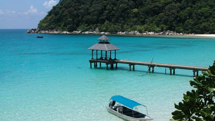 Mit dem Boot zur Insel Tioman