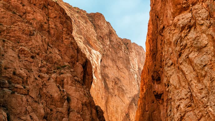 Explore the canyons in Todra Gorges