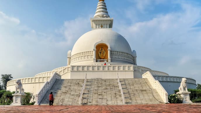Peace monument & Tibetan refugee camp
