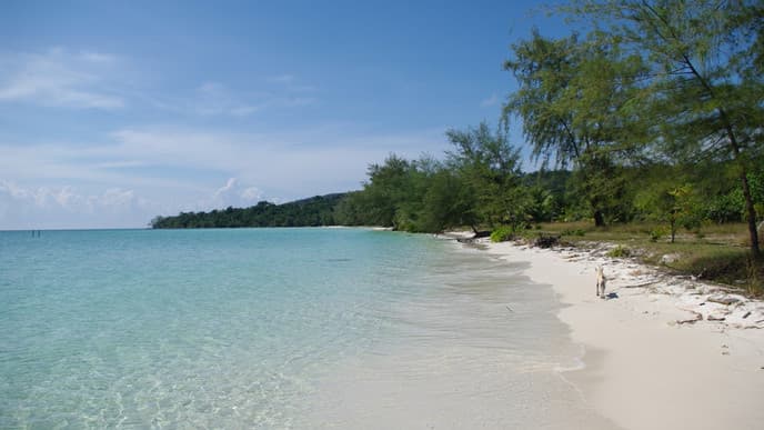 Sonne tanken im Paradies