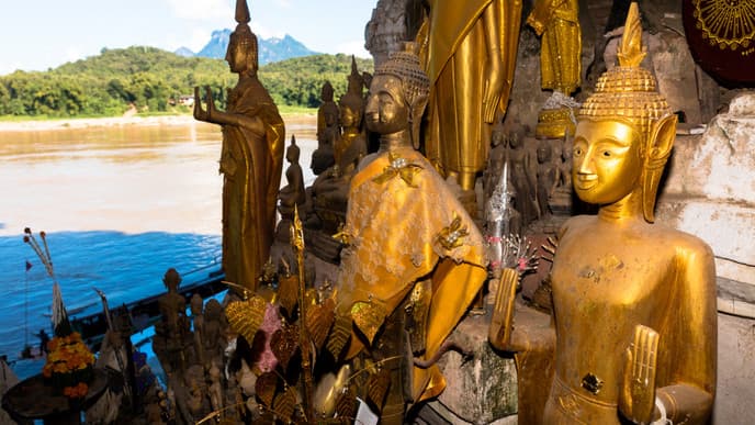 Pak Ou Caves by Boat