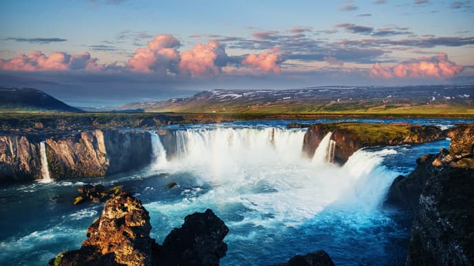 Godafoss Waterfall & the sights of Akureyri