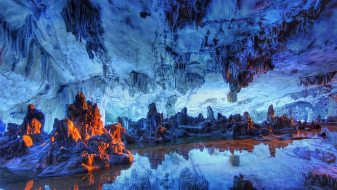 See the Stunning Stalactites of the Reed Flute Cave
