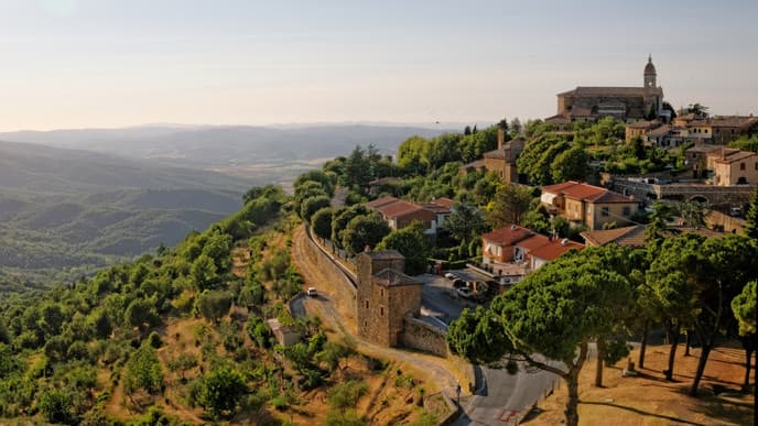 Vineyards & great views in Montalcino