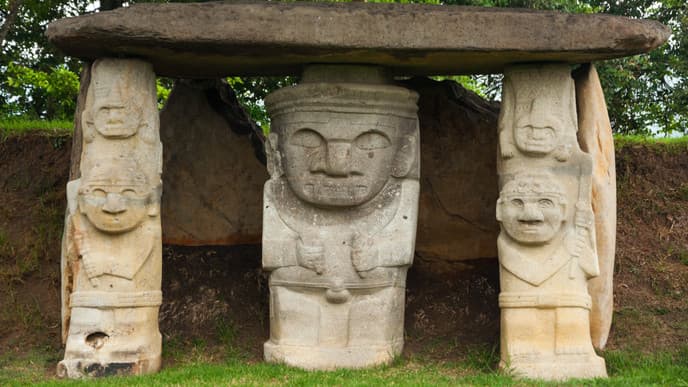 Explore Colombian megalithic art