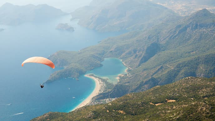 Paragliding from Babadag Mountain